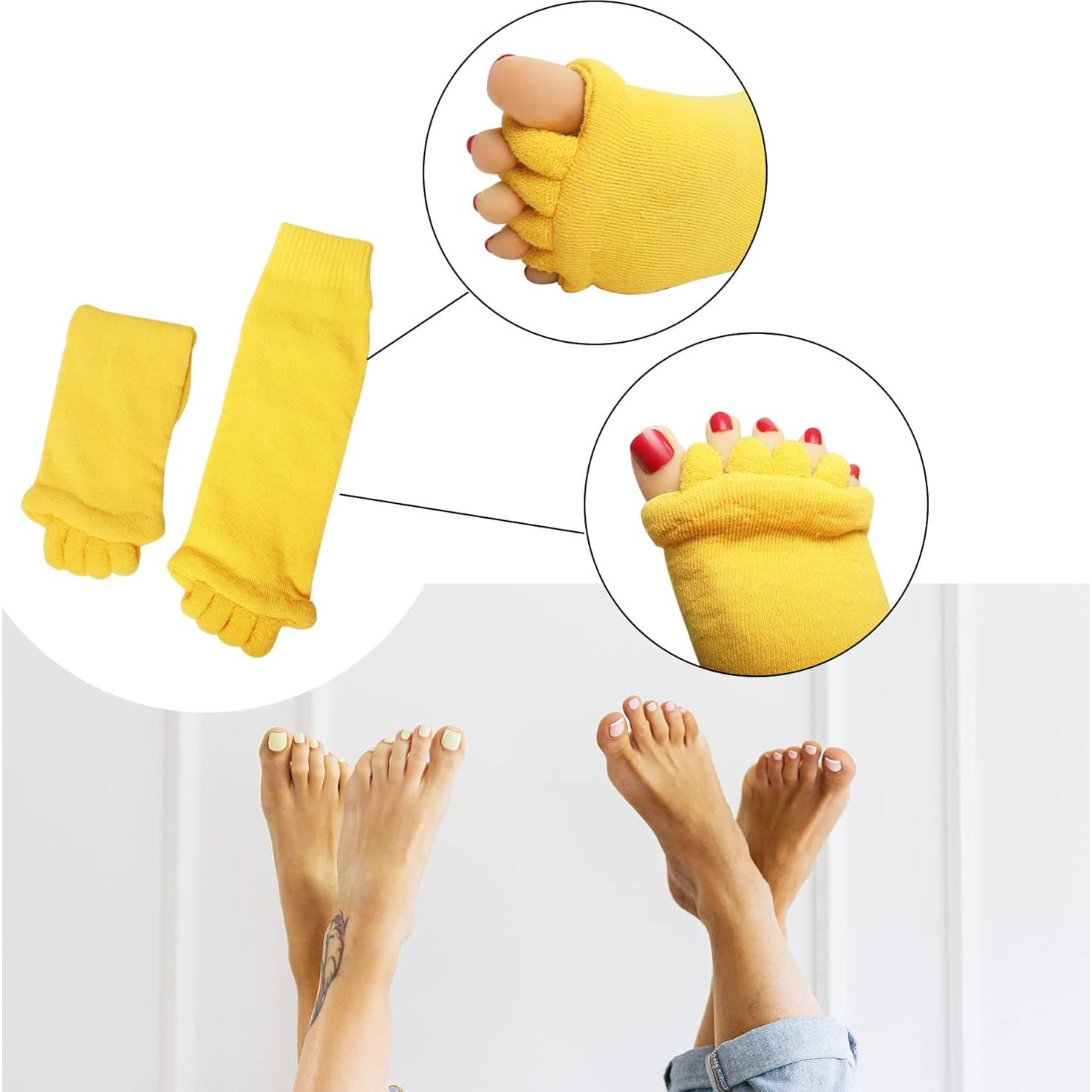 Calcetines Separadores de Dedos para Mujeres Klmnop - 1 Par