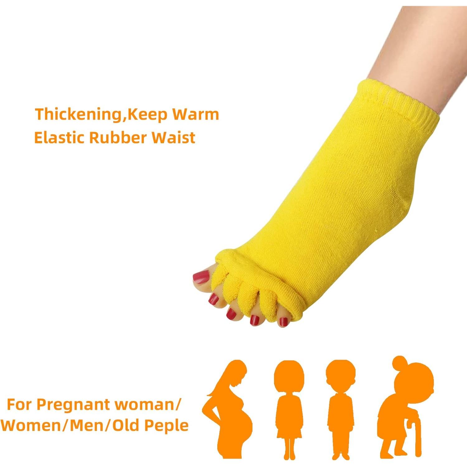 Calcetines Separadores de Dedos para Mujeres Klmnop - 1 Par