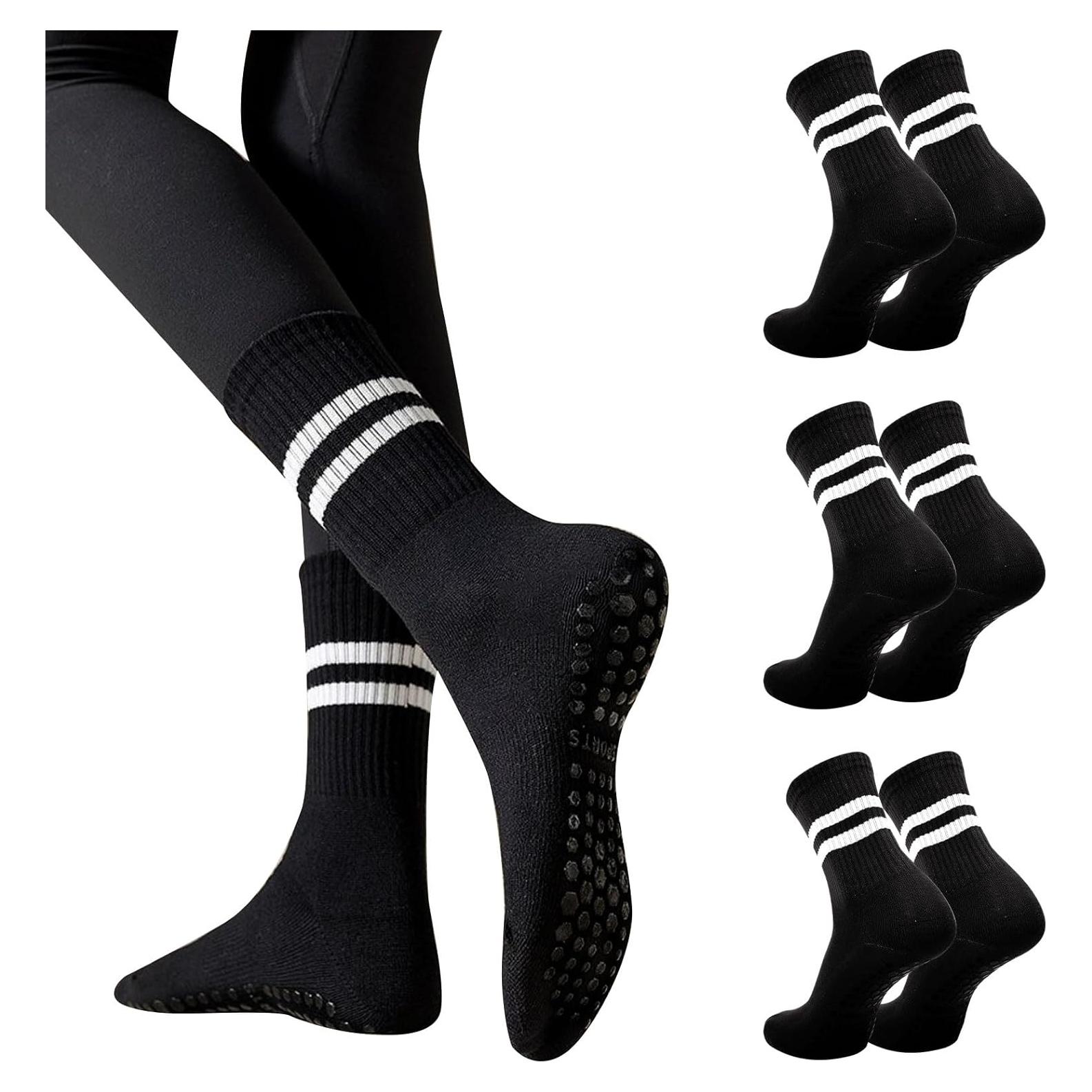 3 Pares de Calcetines Antideslizantes para Yoga Pddstance