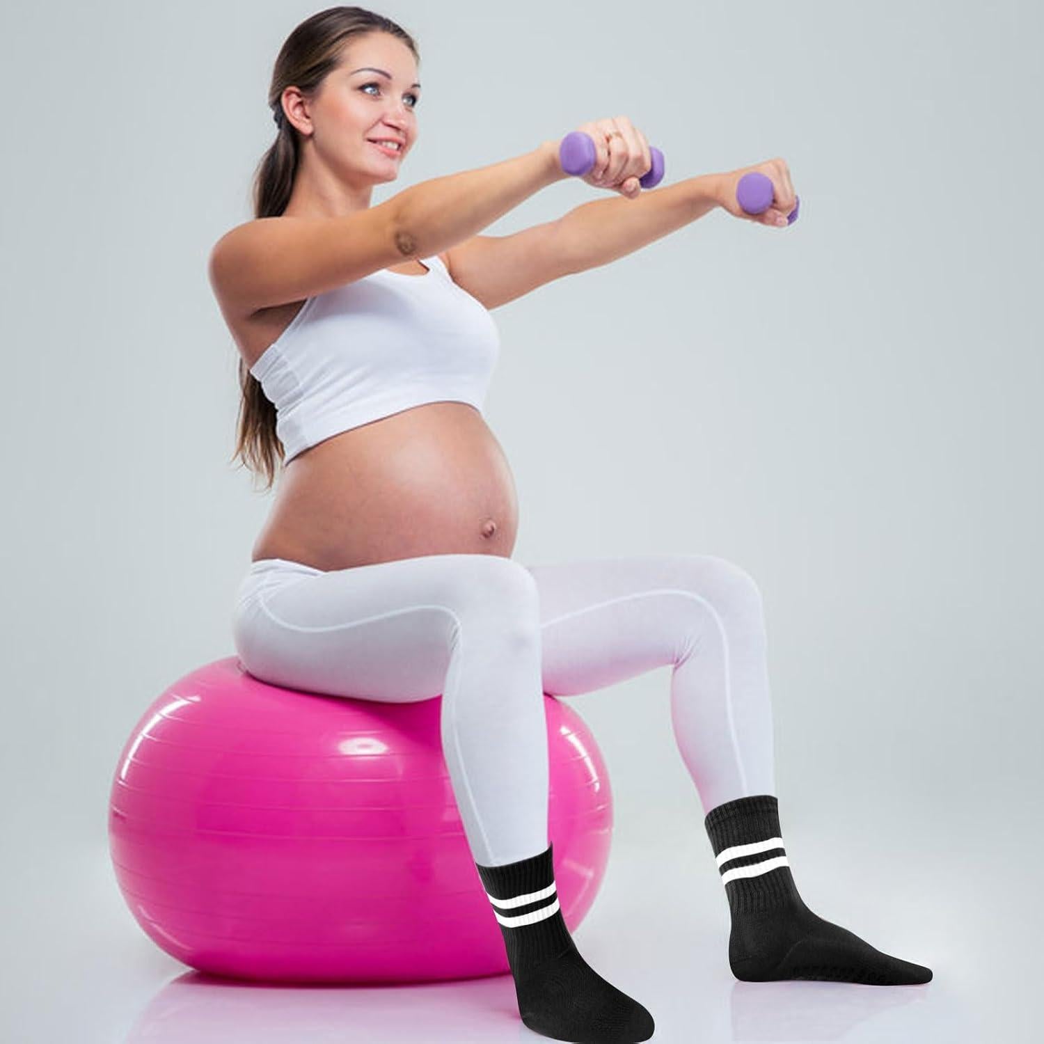 3 Pares de Calcetines Antideslizantes para Yoga Pddstance