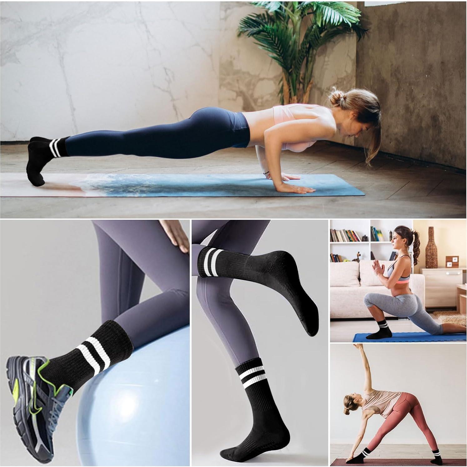 3 Pares de Calcetines Antideslizantes para Yoga Pddstance