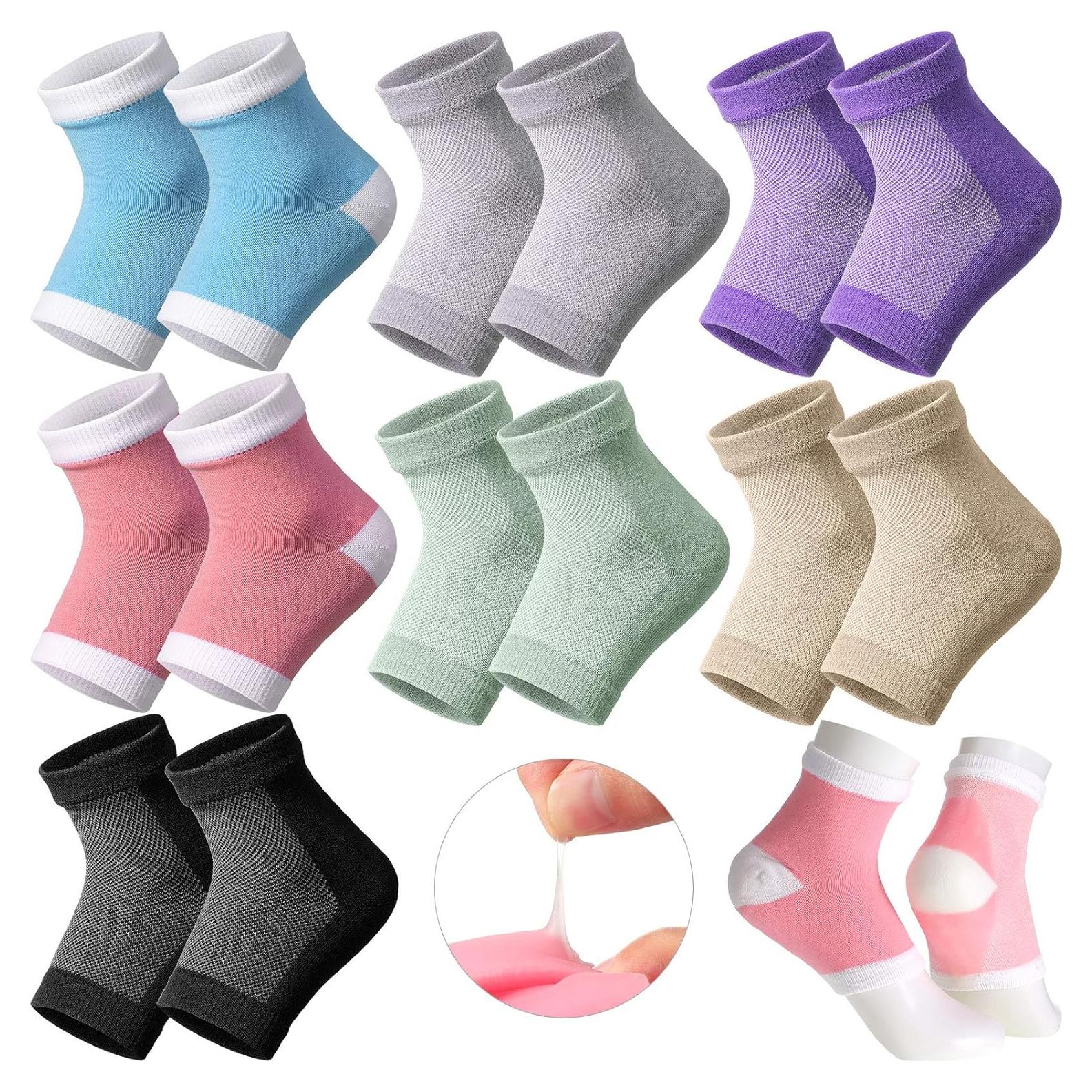 Calcetines Hidratantes de Gel JaGely 7 Pares Reutilizables