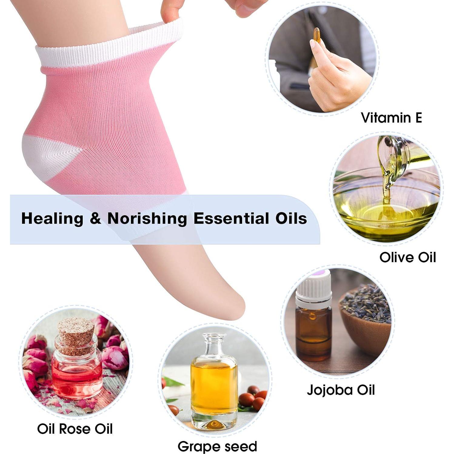 Calcetines Hidratantes de Gel JaGely 7 Pares Reutilizables