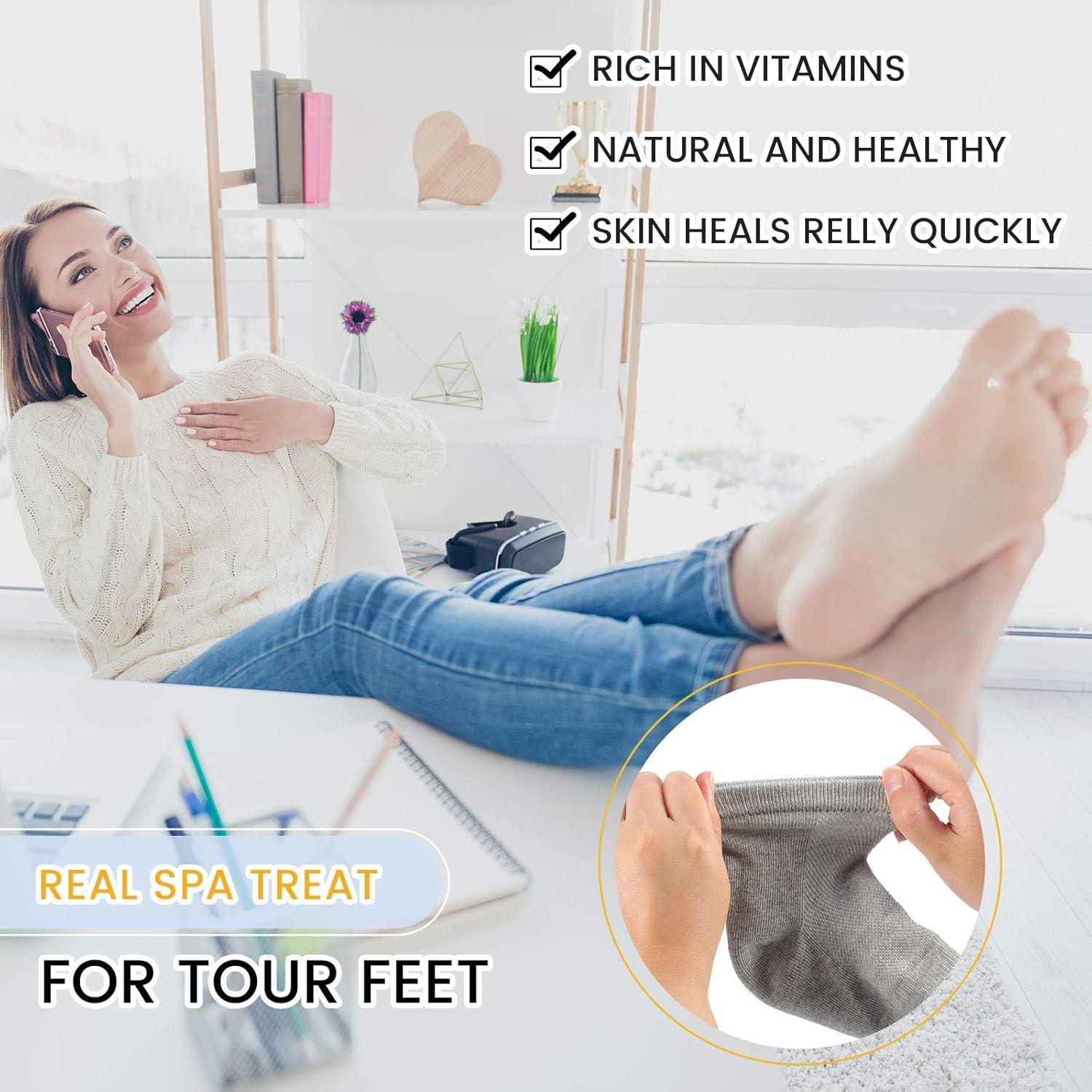 Calcetines Hidratantes de Gel JaGely 7 Pares Reutilizables