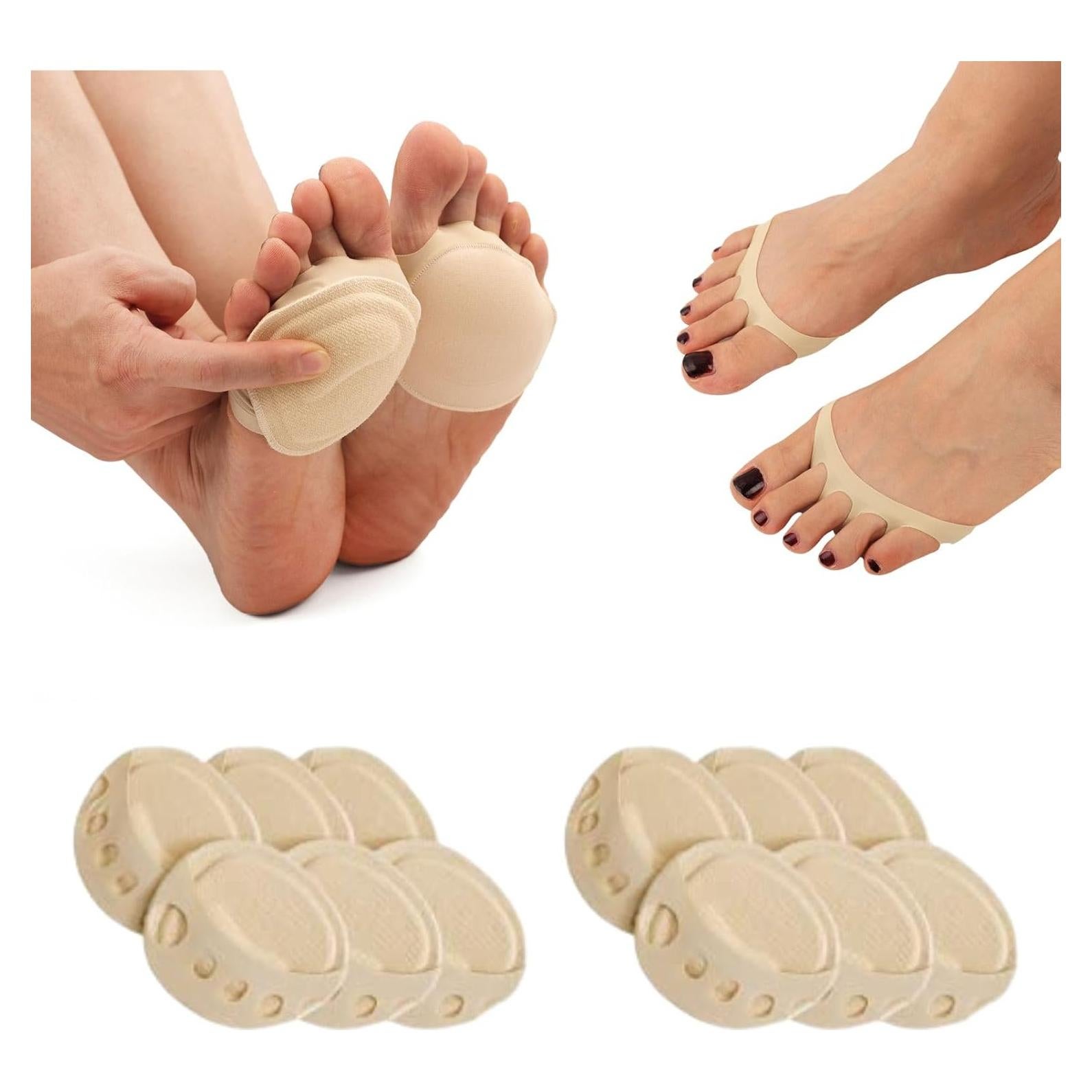 Calcetines Acolchados Flammi para Mujeres - 6 Pares Antideslizantes