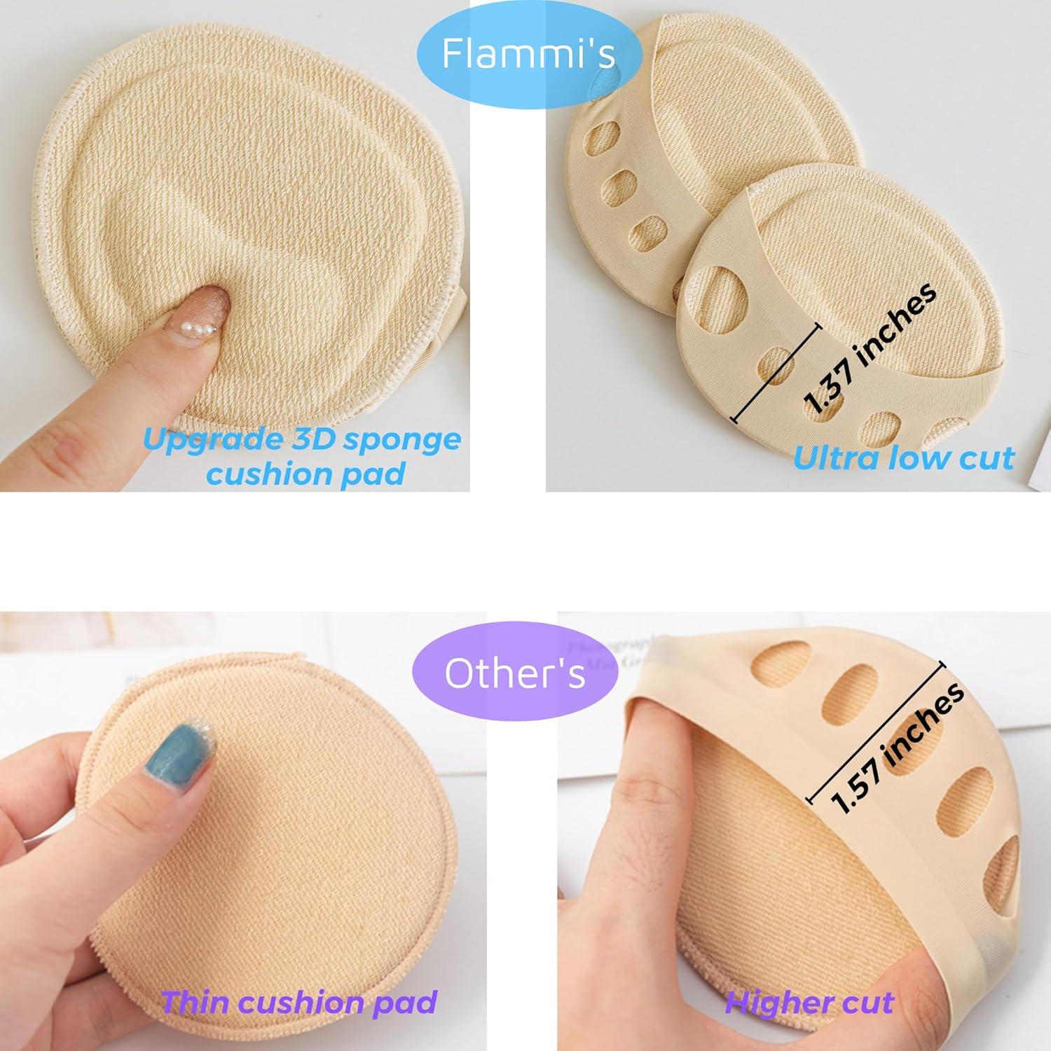 Calcetines Acolchados Flammi para Mujeres - 6 Pares Antideslizantes