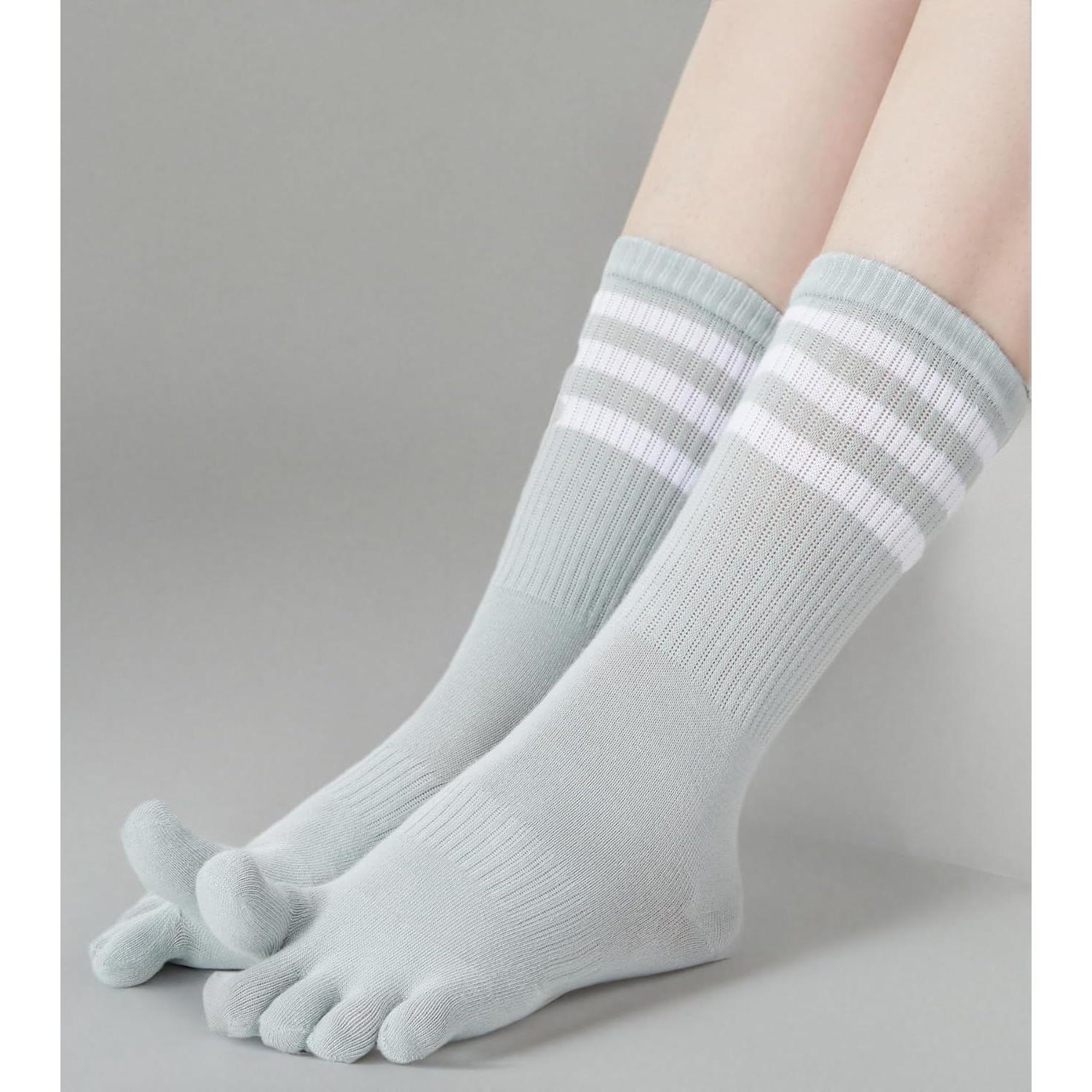 Calcetines de Dedo para Mujeres Fasot - 6 Paquetes Transpirables