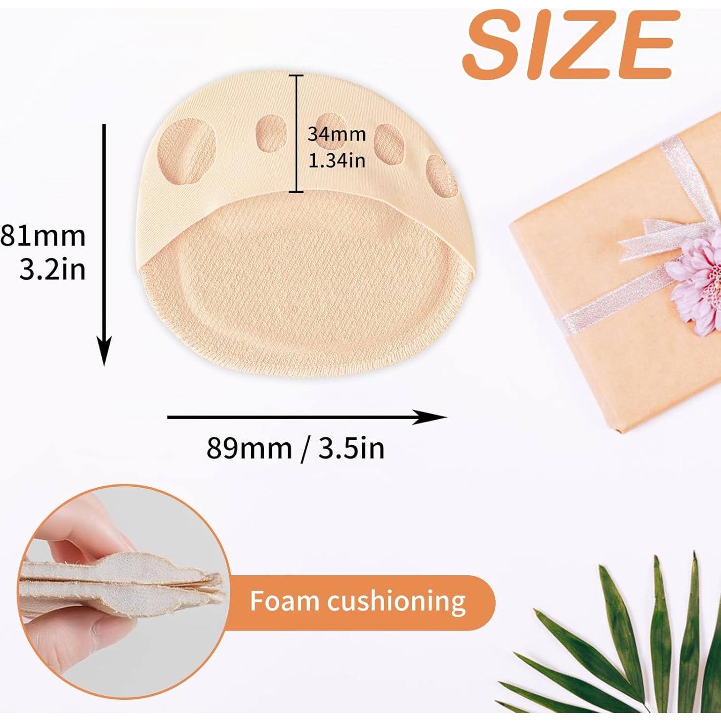 3 Pares Almohadillas Metatarsales SooGree para Pie Beige M