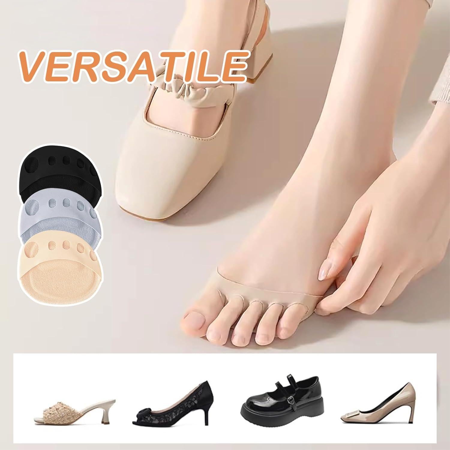 3 Pares Almohadillas Metatarsales SooGree para Pie Beige M