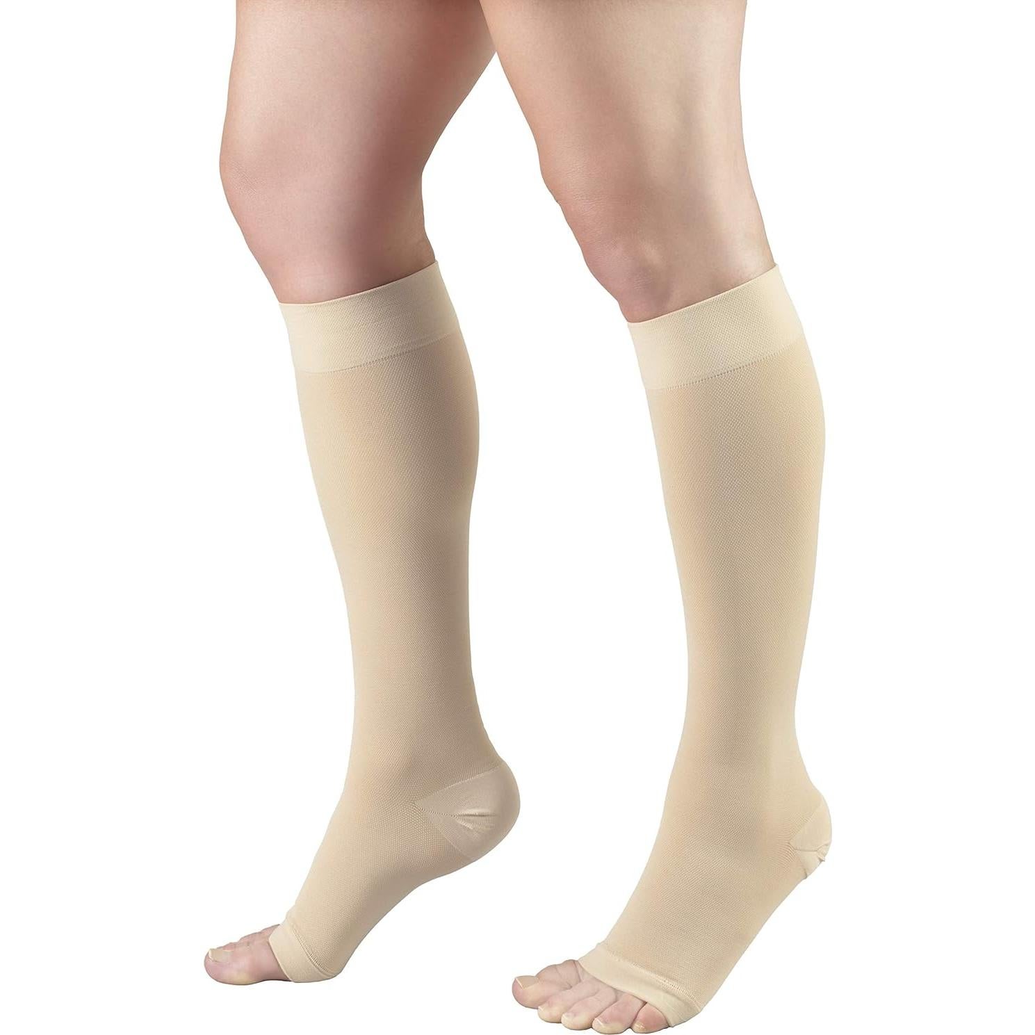 Medias de Compresión Microfibra Truform 20-30 mmHg Beige Grande