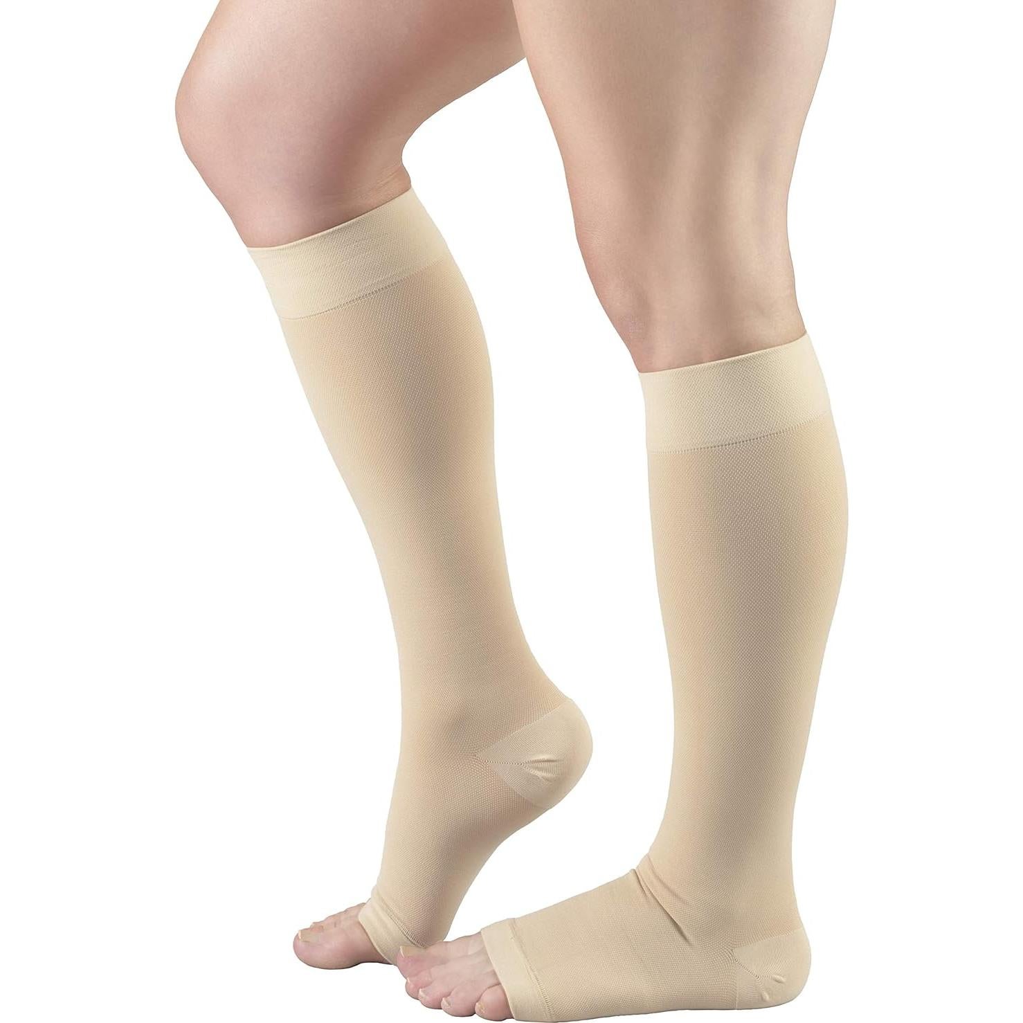 Medias de Compresión Microfibra Truform 20-30 mmHg Beige Grande