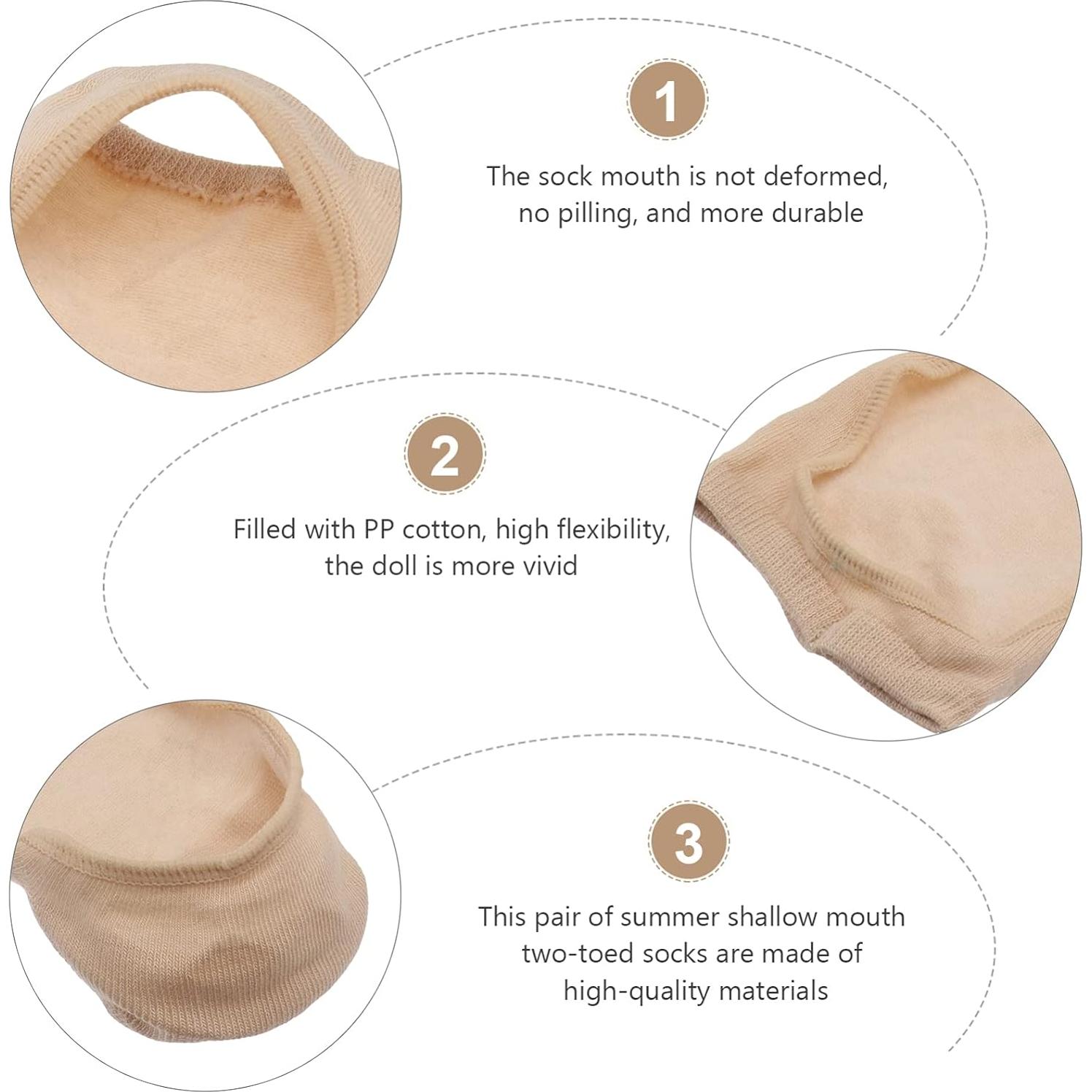 Calcetines de Yoga Antideslizantes para Mujer - Algodón Negro