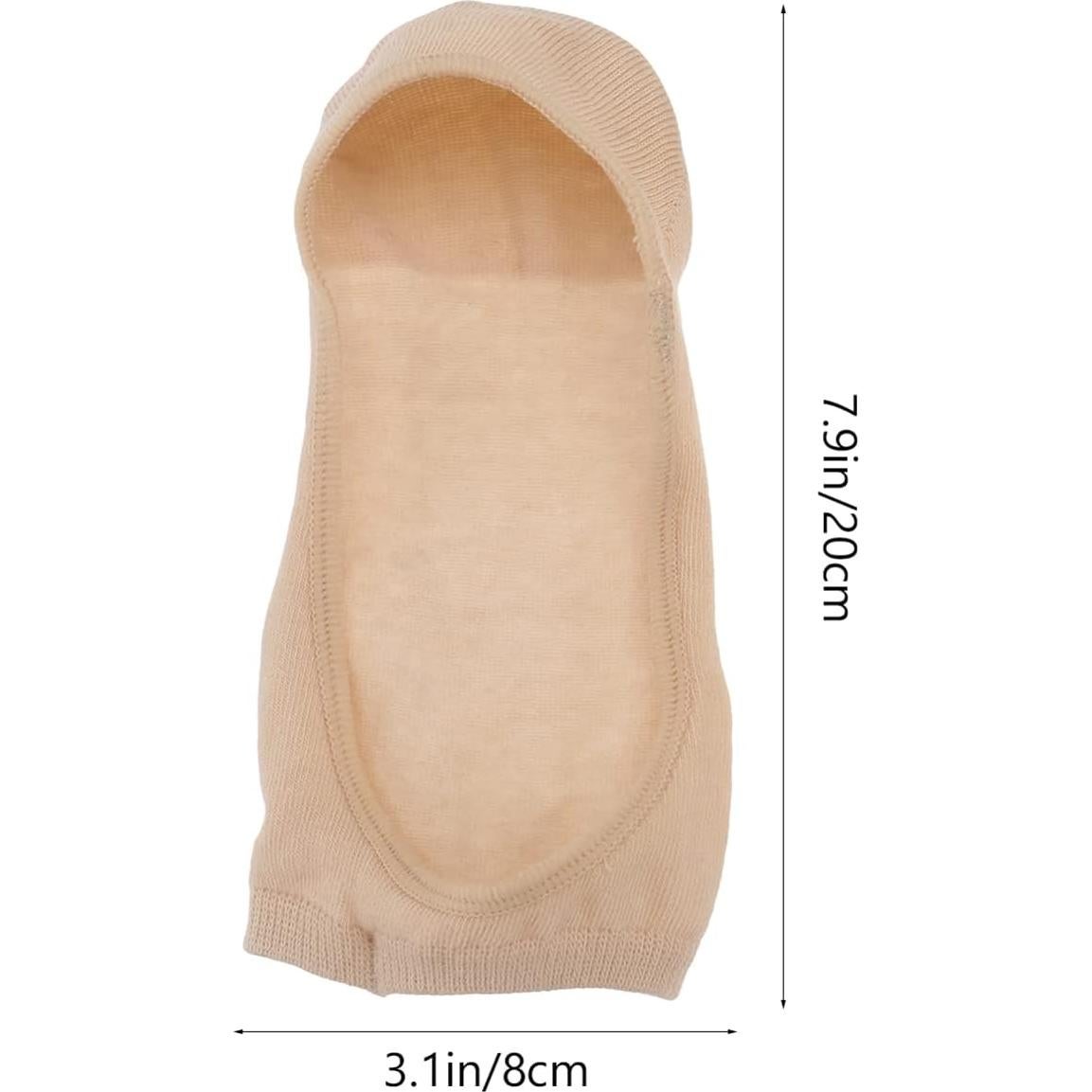 Calcetines de Yoga Antideslizantes para Mujer - Algodón Negro