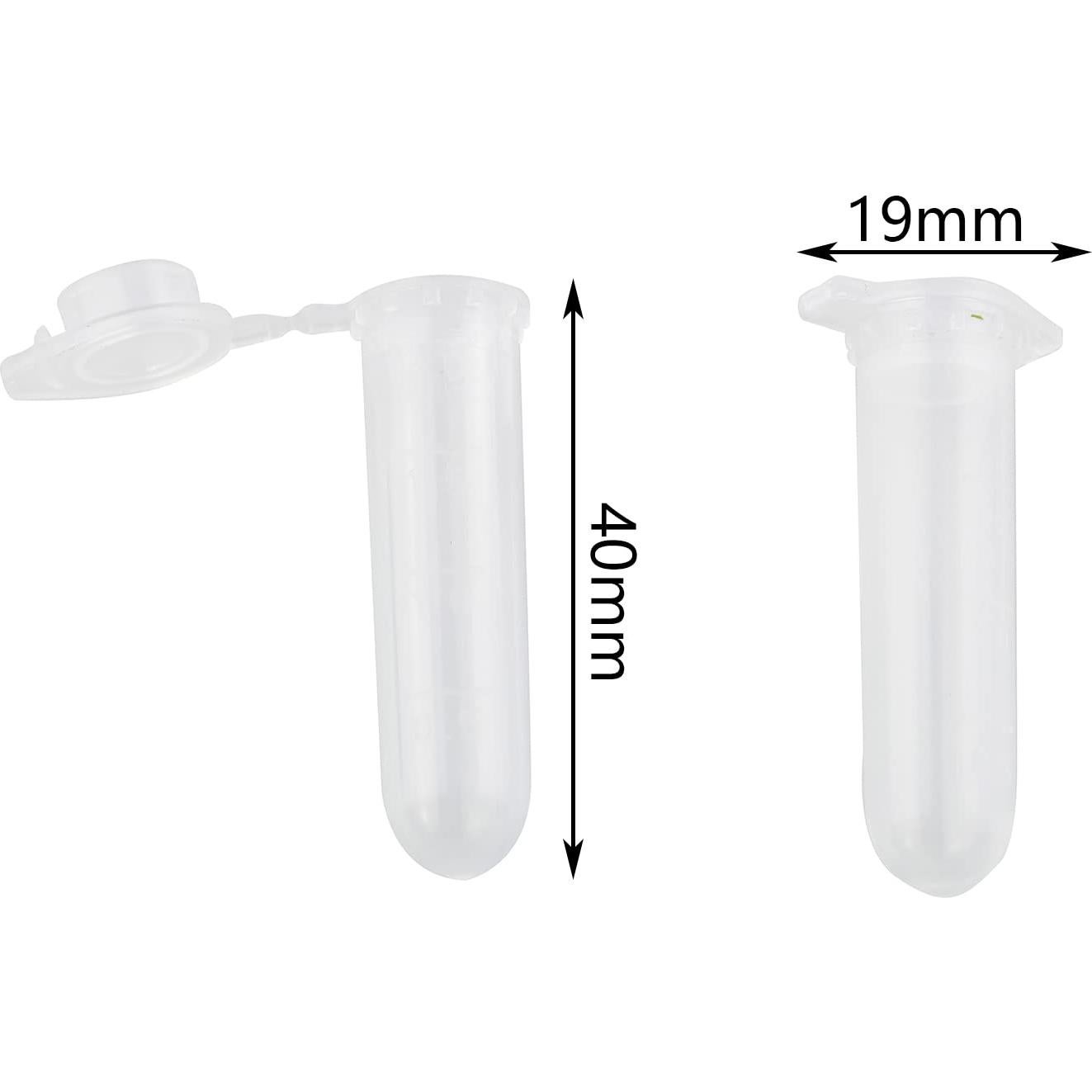 Tuberías de Microcentrífuga TAODAN 2ml 100pcs Esterilizadas