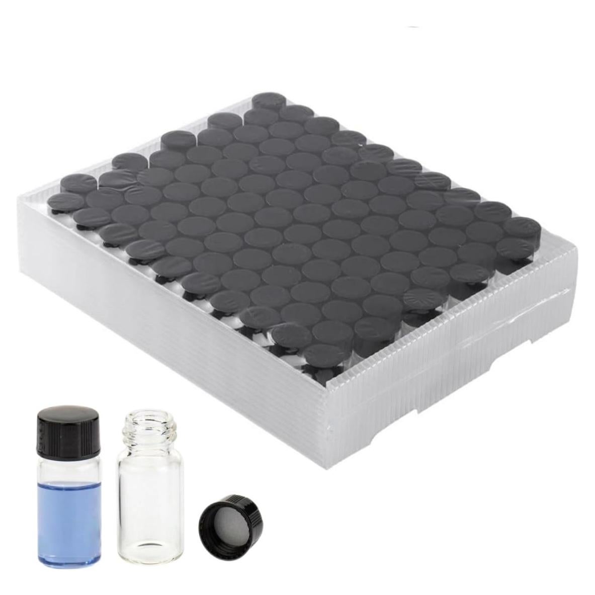 Frasco de Muestra de Vidrio Borosilicato 3ML - 100 Unidades