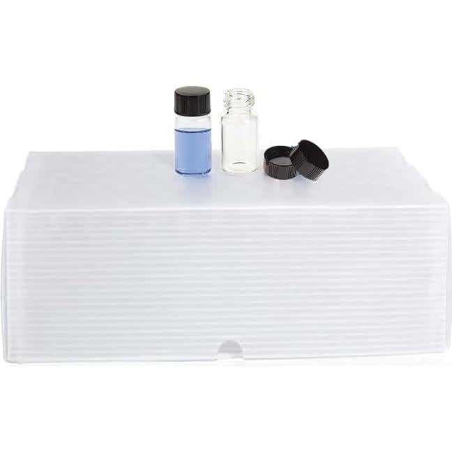 Frasco de Muestra de Vidrio Borosilicato 3ML - 100 Unidades