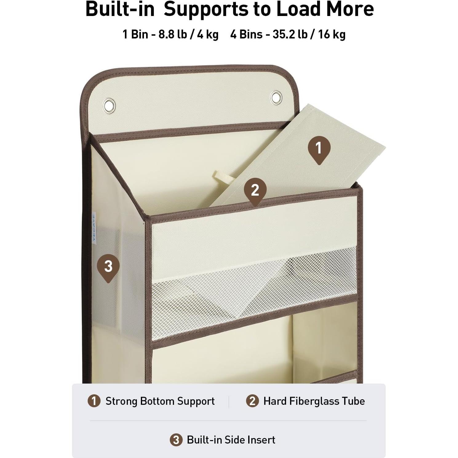 Organizador Colgante Yecaye Beige 4 Niveles 15.9 kg para Bebés