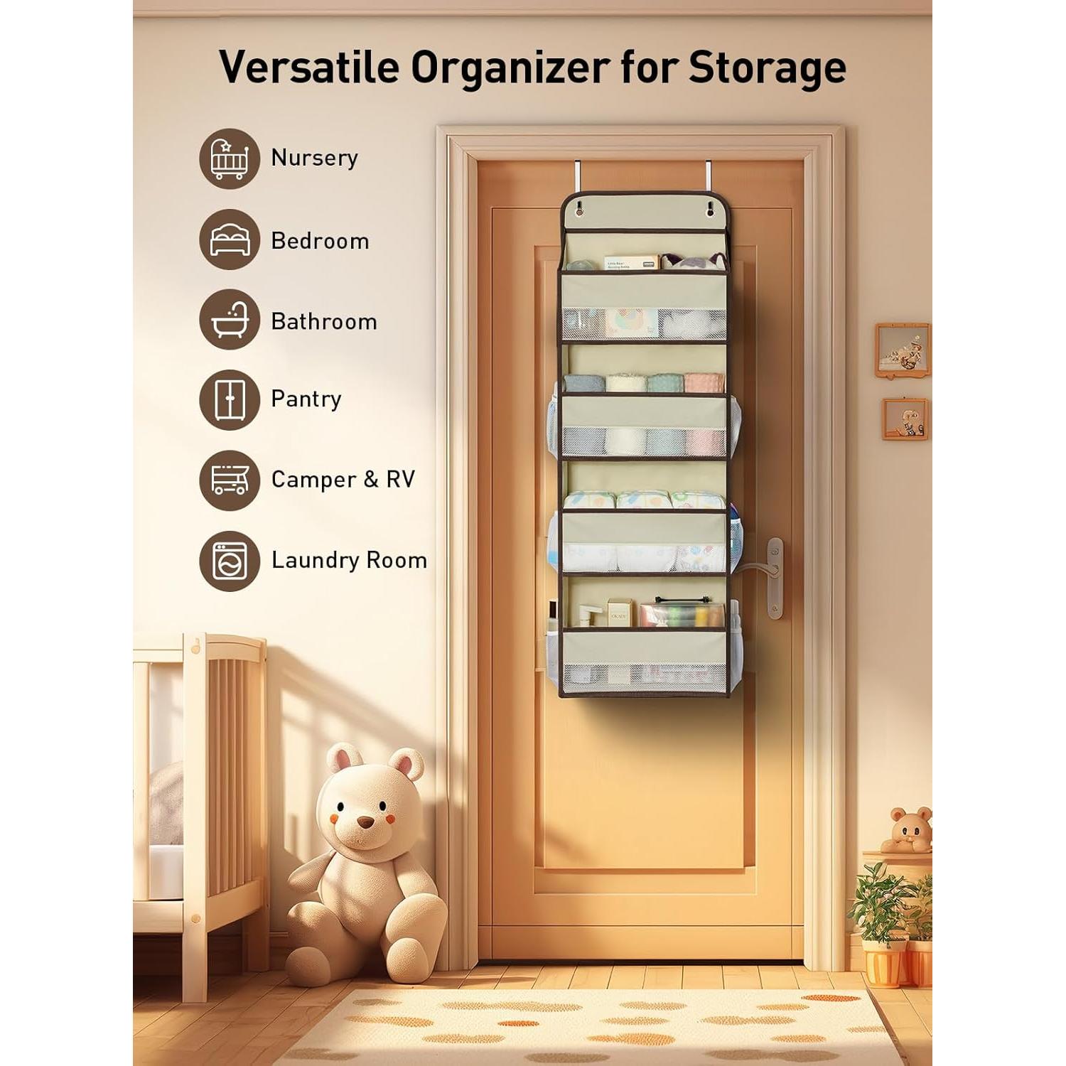 Organizador Colgante Yecaye Beige 4 Niveles 15.9 kg para Bebés