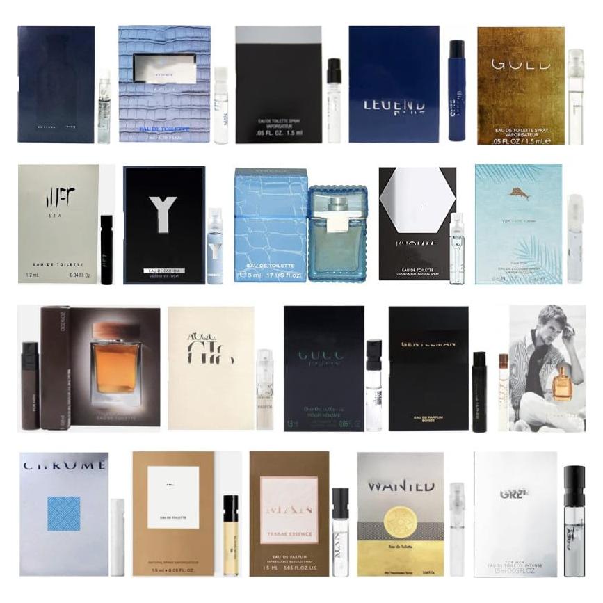 Juego de 12 Muestras de Colonia para Hombre en Viales