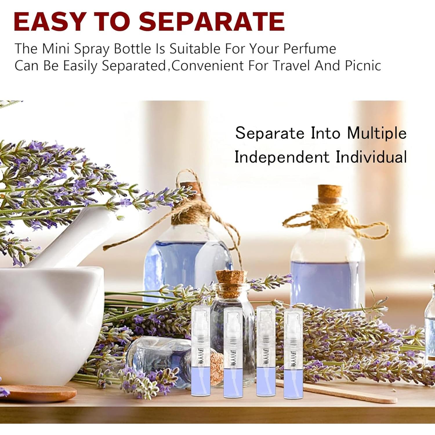 Botellas de Spray Mini Csdtylh 120 Pcs 2ml Transparente