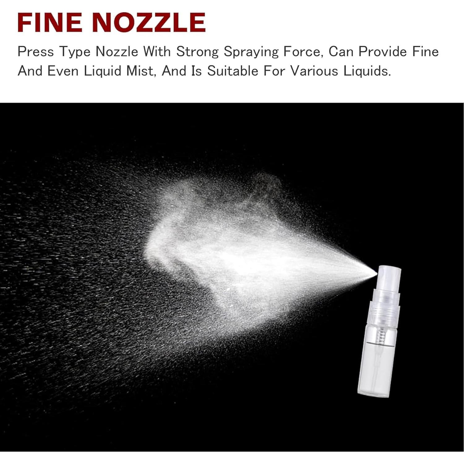 Botellas de Spray Mini Csdtylh 120 Pcs 2ml Transparente