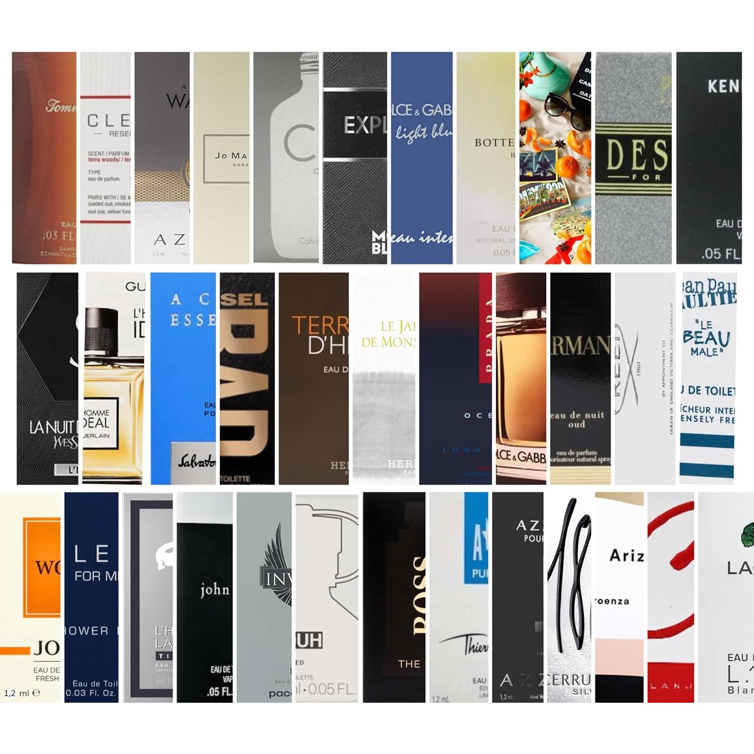 Juego de Muestras de Fragancias para Hombres - 8 Viales de 0.57 a 1.70 g