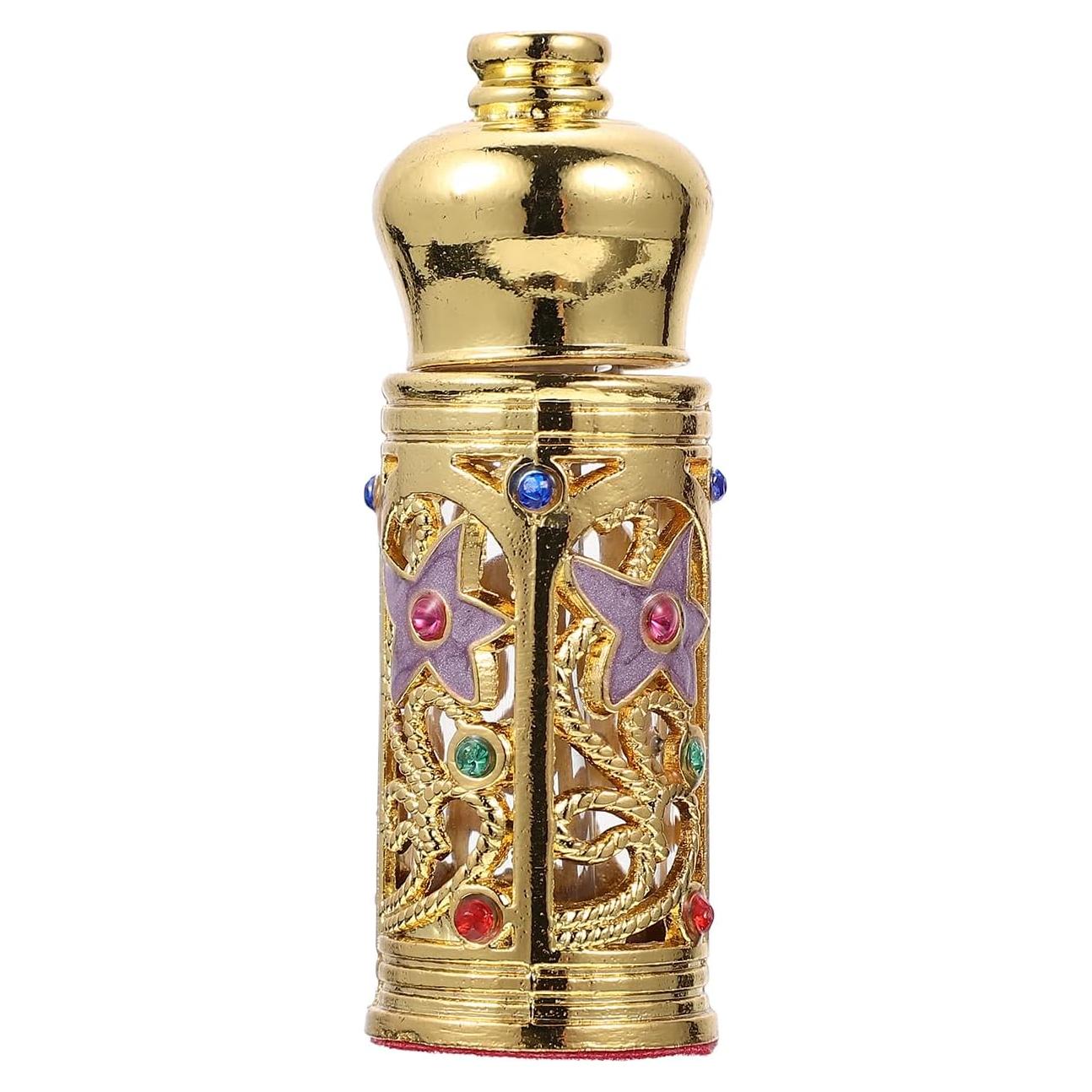 Botella de Perfume Rellenable Beavorty Vintage Dorada 24g