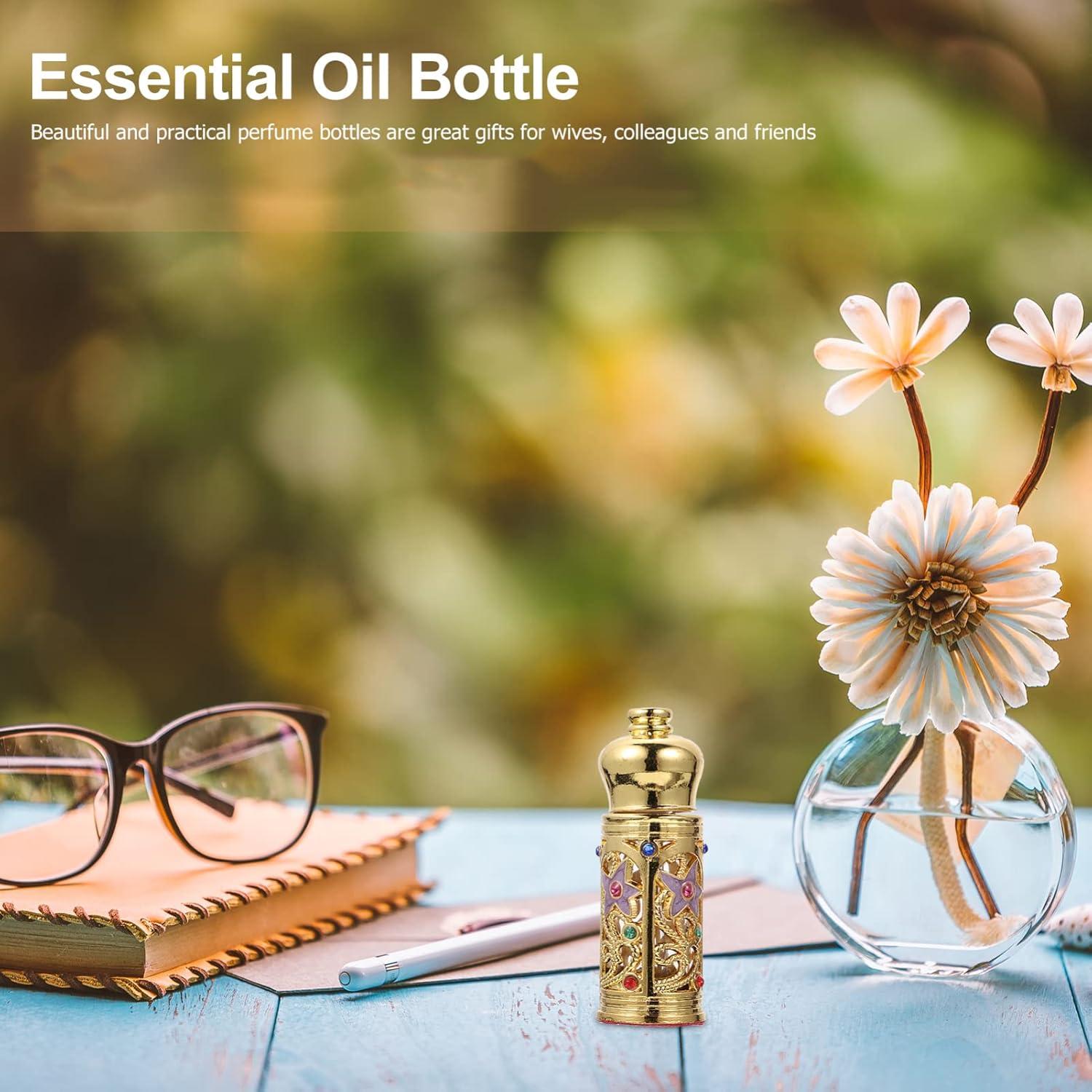 Botella de Perfume Rellenable Beavorty Vintage Dorada 24g