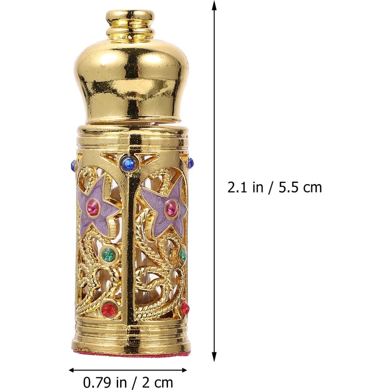 Botella de Perfume Rellenable Beavorty Vintage Dorada 24g