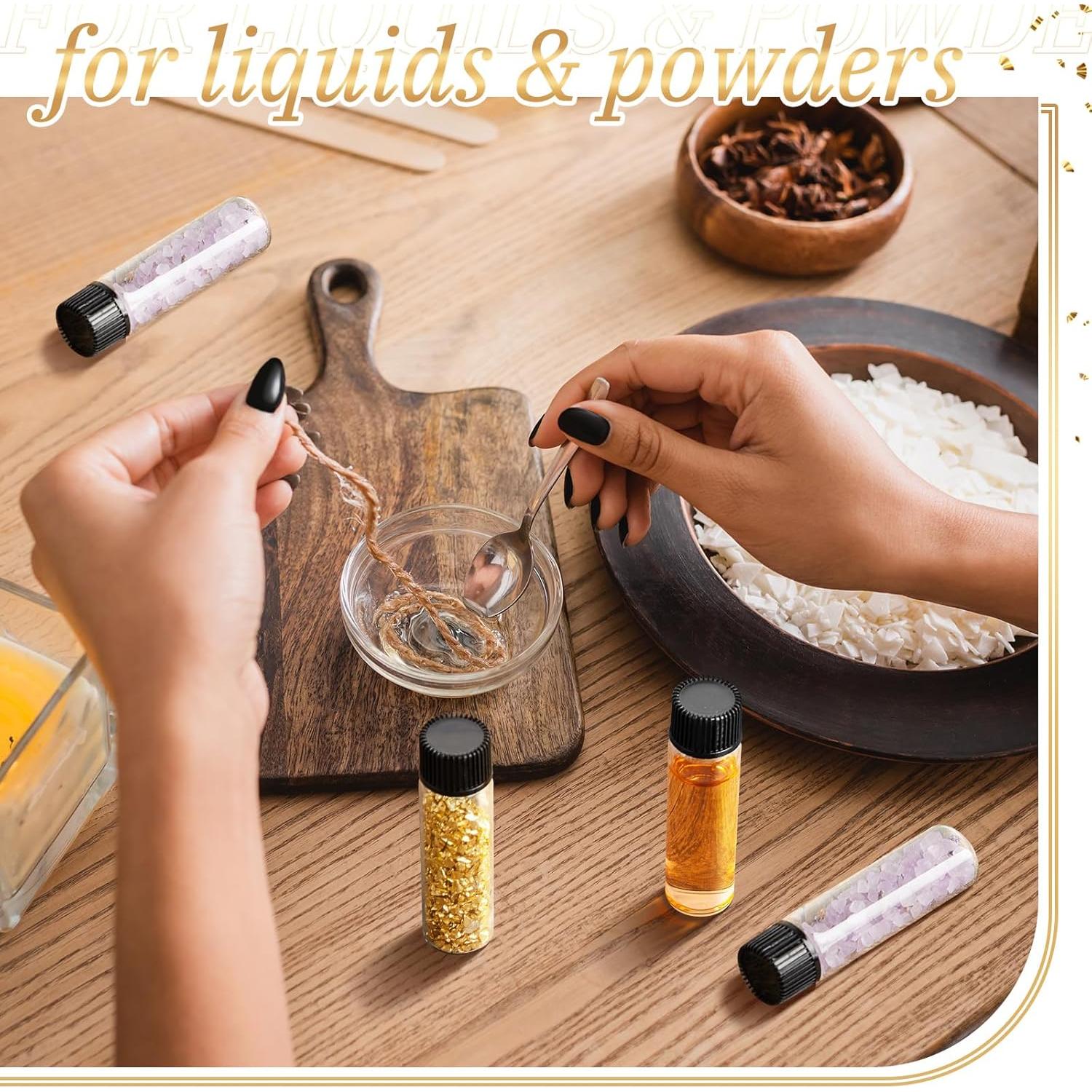 Frascos de Vidrio Lallisa 80 Pcs 7 ml con Tapas a Prueba de Fugas