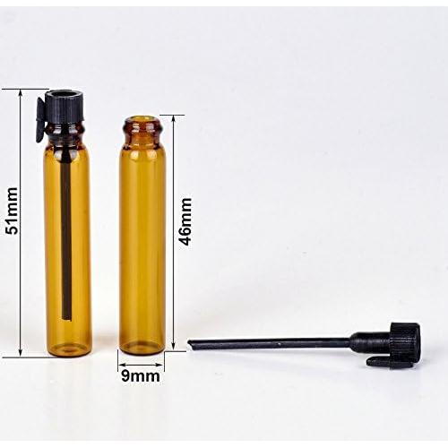 Botellas de Muestra de Perfume Enslz 100 Piezas 2ml Vidrio Ámbar