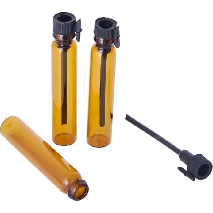 Botellas de Muestra de Perfume Enslz 100 Piezas 2ml Vidrio Ámbar