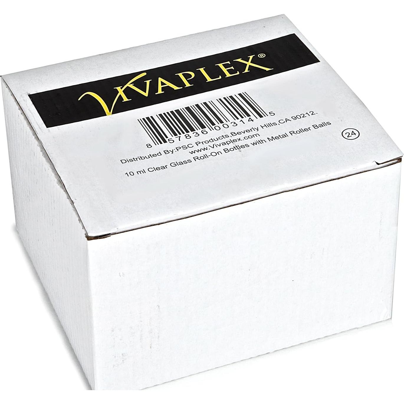 Botellas de vidrio con rodillo Vivaplex 10 ml - 24 unidades