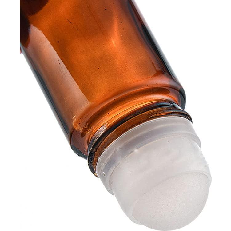 Botellas de vidrio ámbar Wresty 50ml - Set de 4, a prueba de fugas