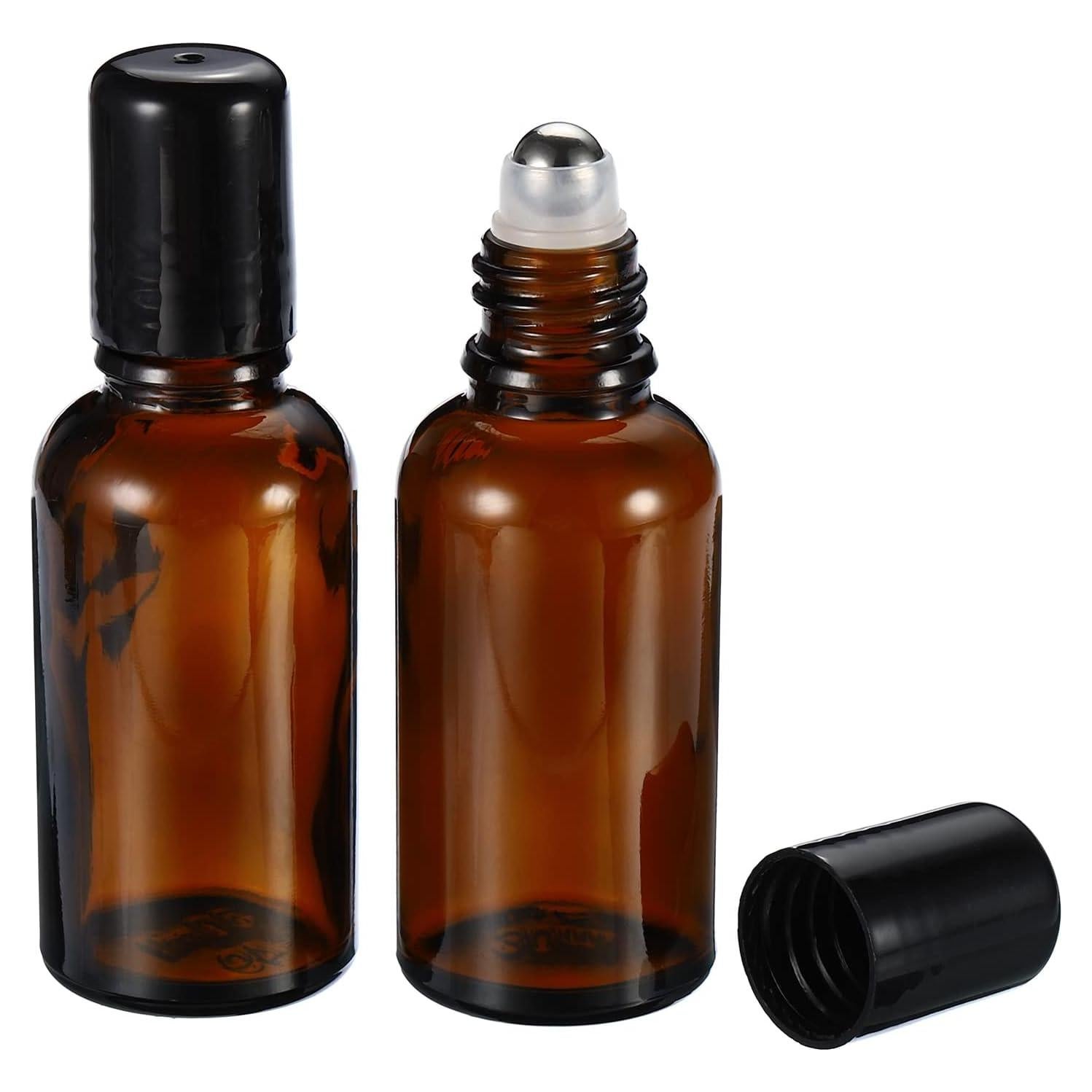 Botellas de Rodillo PATIKIL 30mL Vidrio Ámbar Paquete de 3