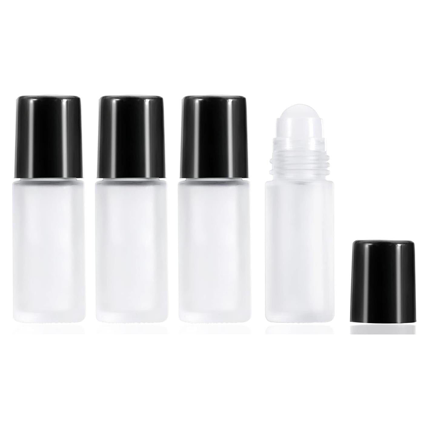 4 Botellas de Rodillo de Vidrio Esmerilado 30ml Wresty