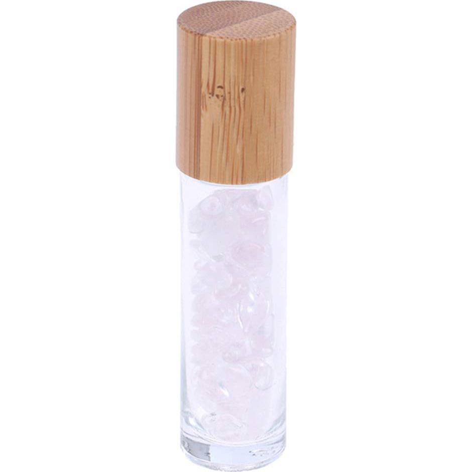Paquete de 5 botellas de vidrio 10ml con rodillo Cuarzo Rosa