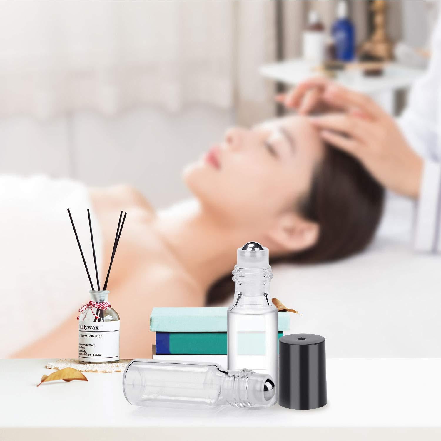 Botellas de Rodillo de Aceite Esencial Easytle 24x5ml Vidrio