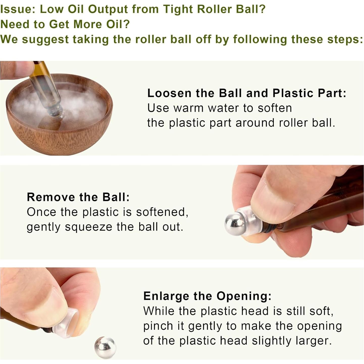 8 Botellas de Vidrio Ámbar 5ml Newzoll con Aplicador y Embudos