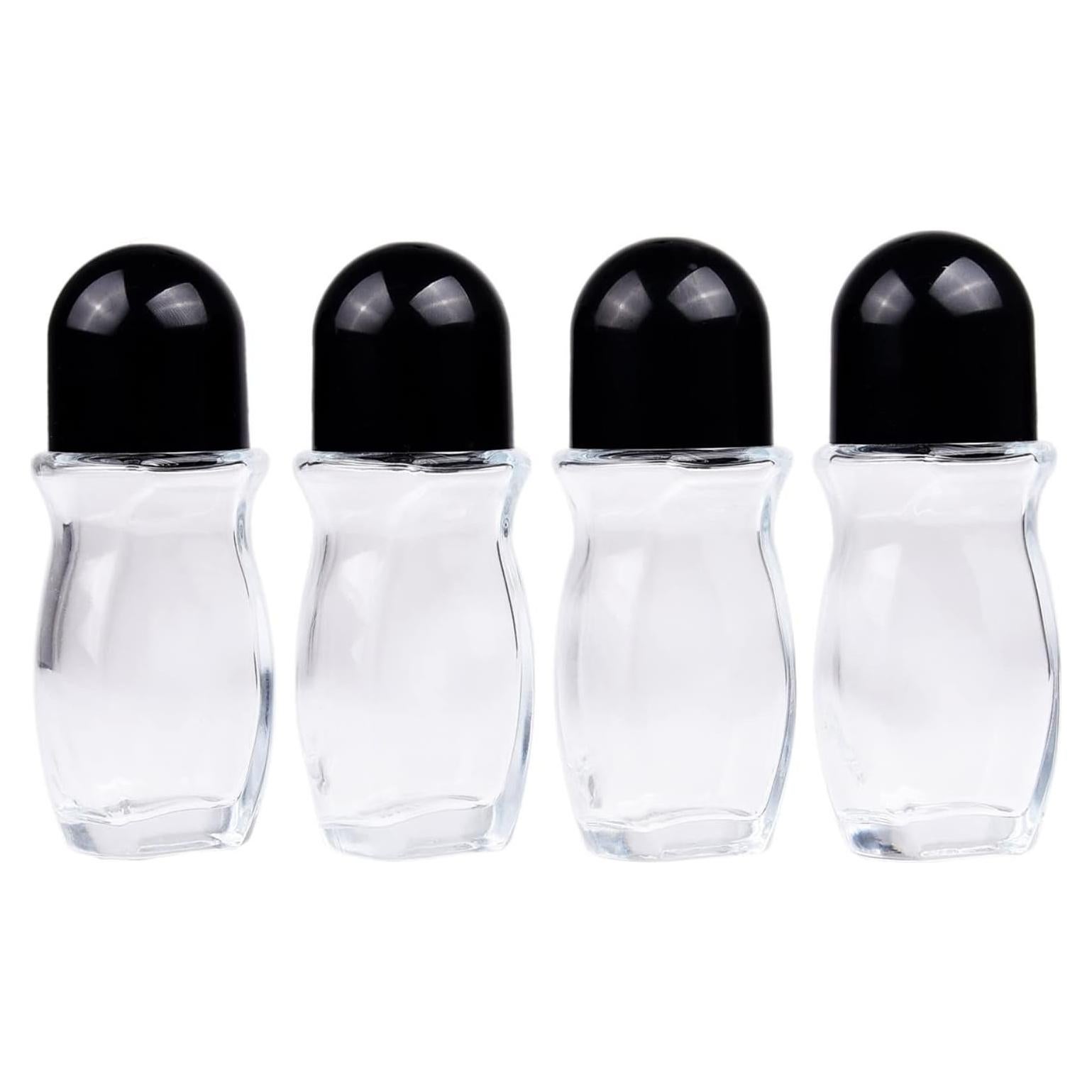 4 Botellas de Vidrio Recargables para Desodorante 50ml Kare & Kind