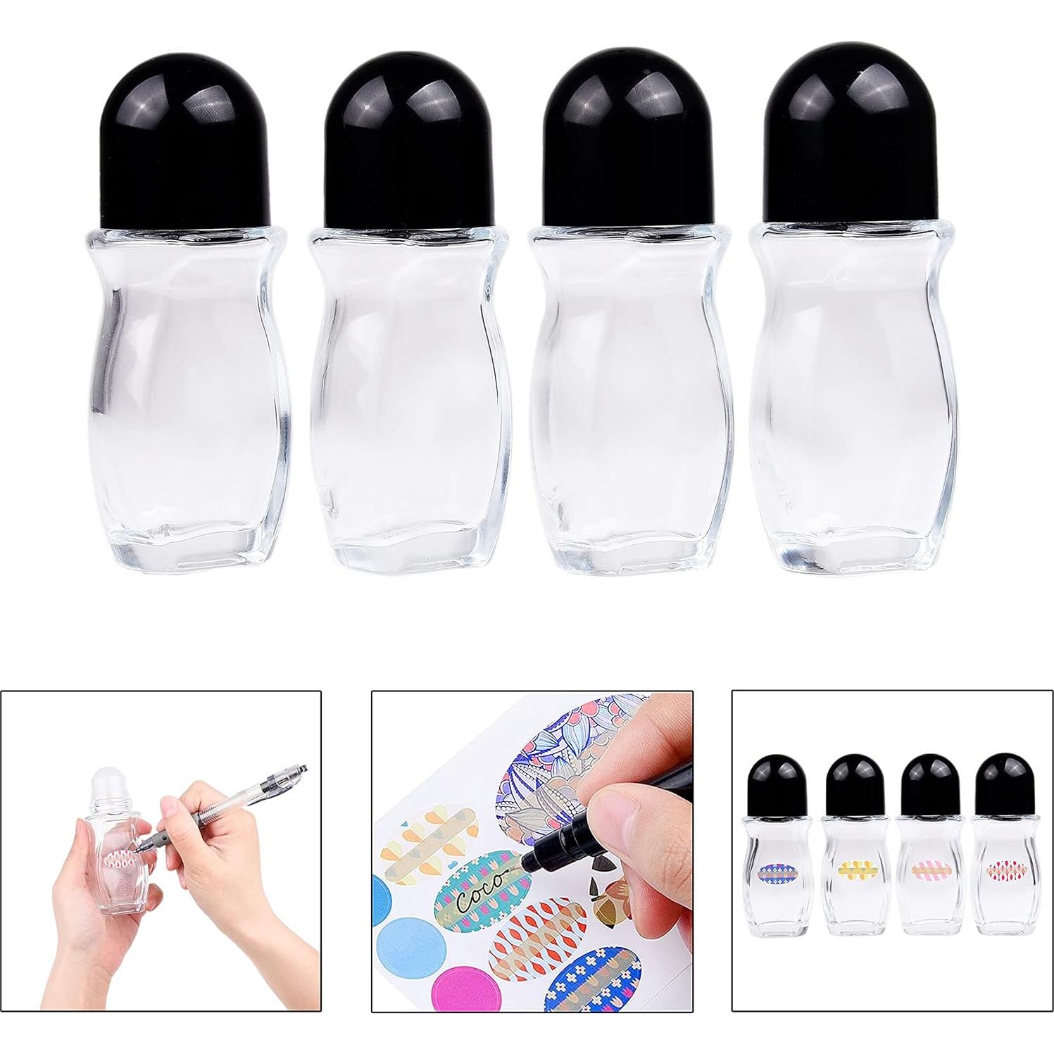 4 Botellas de Vidrio Recargables para Desodorante 50ml Kare & Kind