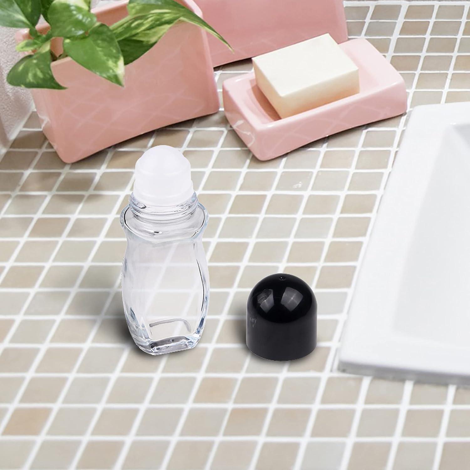 4 Botellas de Vidrio Recargables para Desodorante 50ml Kare & Kind