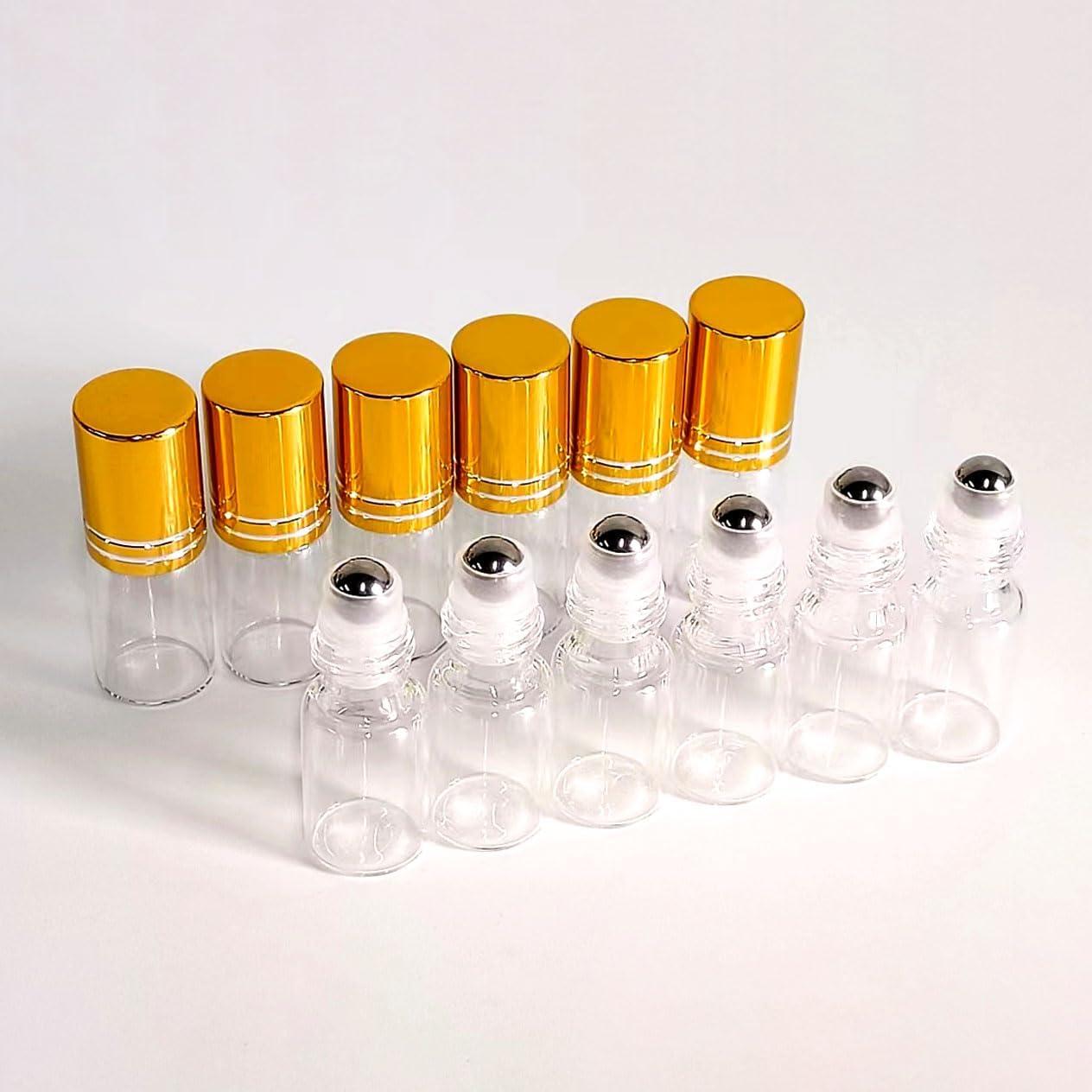 50 Botellas Roller de Vidrio 3ml PYAWI con Accesorios