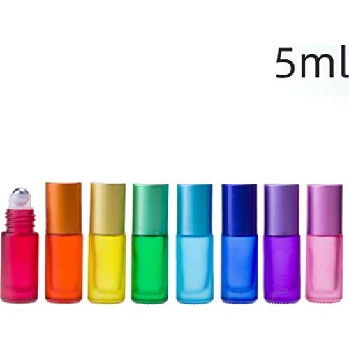 Botellas de vidrio esmerilado 5ml USRommaner - 8 colores