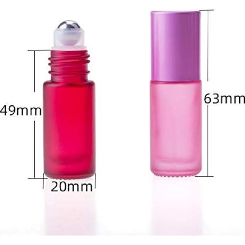 Botellas de vidrio esmerilado 5ml USRommaner - 8 colores