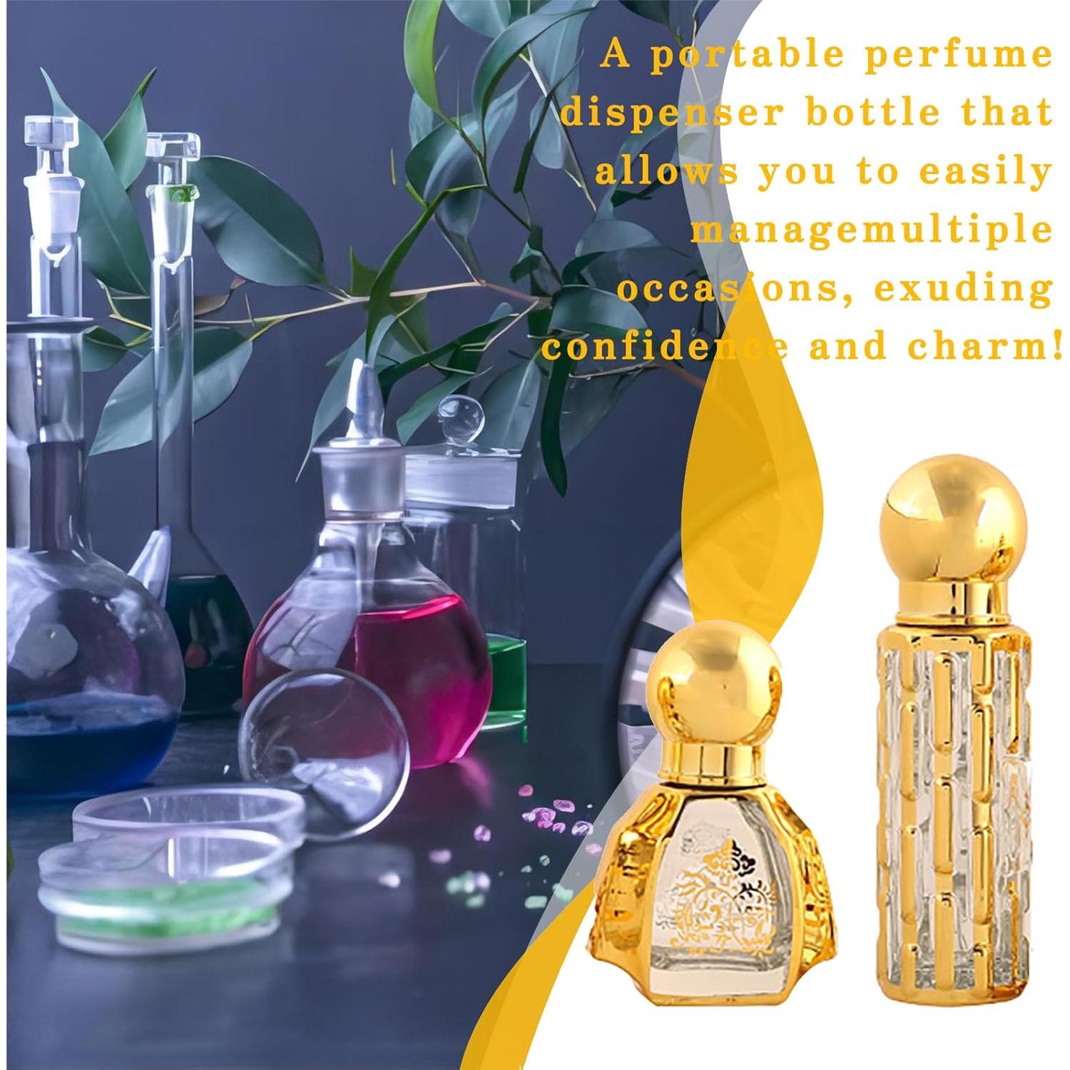 Set de 6 Botellas de Rodillo Vintage CHSEEO 8ml Vidrio