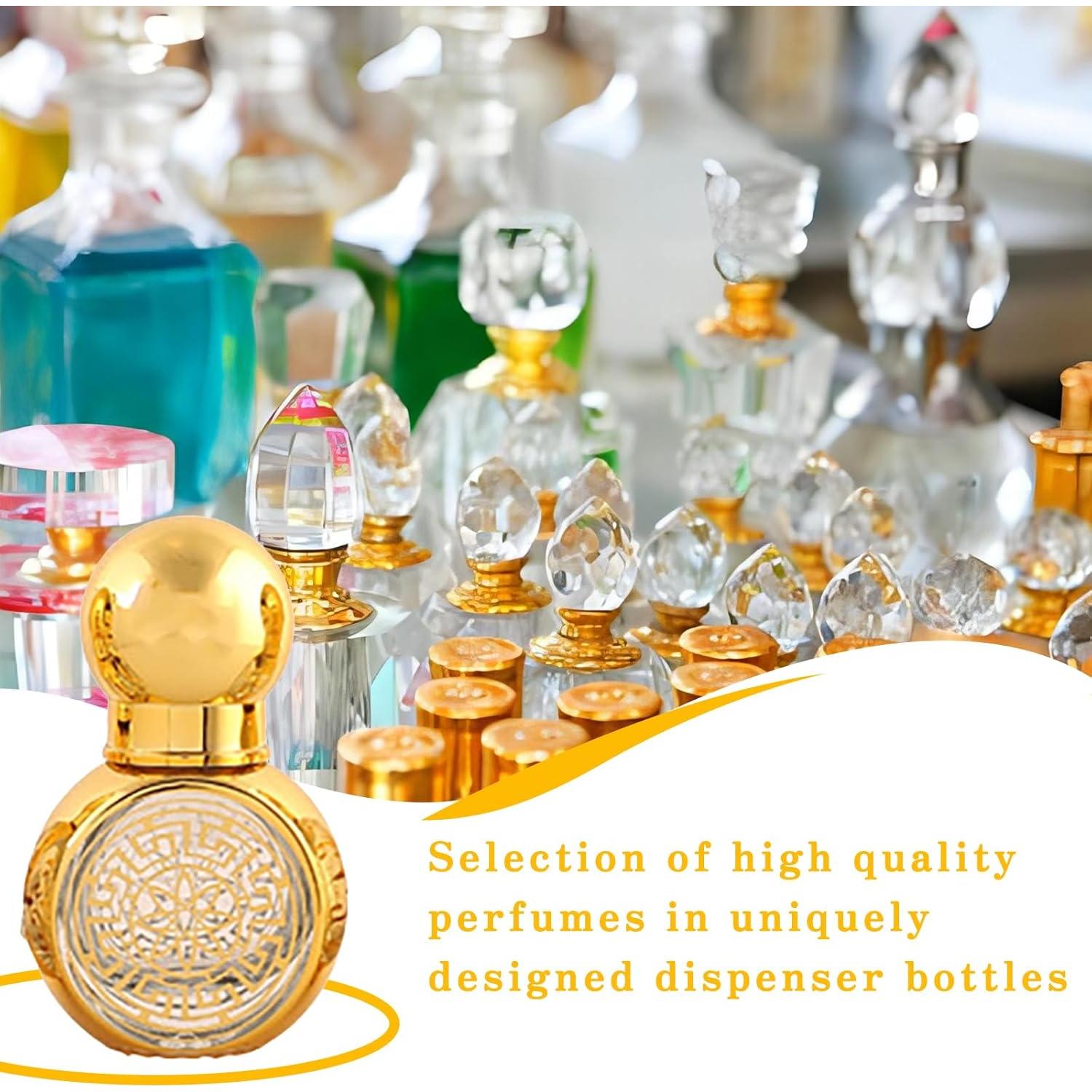 Set de 6 Botellas de Rodillo Vintage CHSEEO 8ml Vidrio