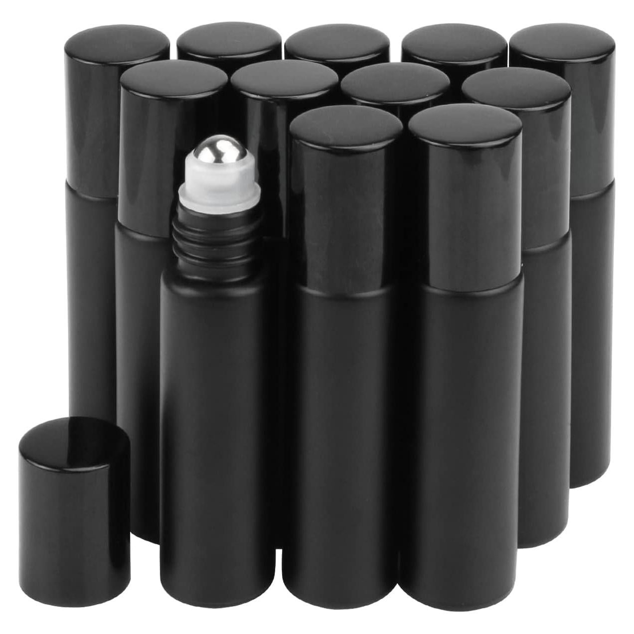 Paquete de 12 botellas de vidrio 10ml Wresty con rodillo