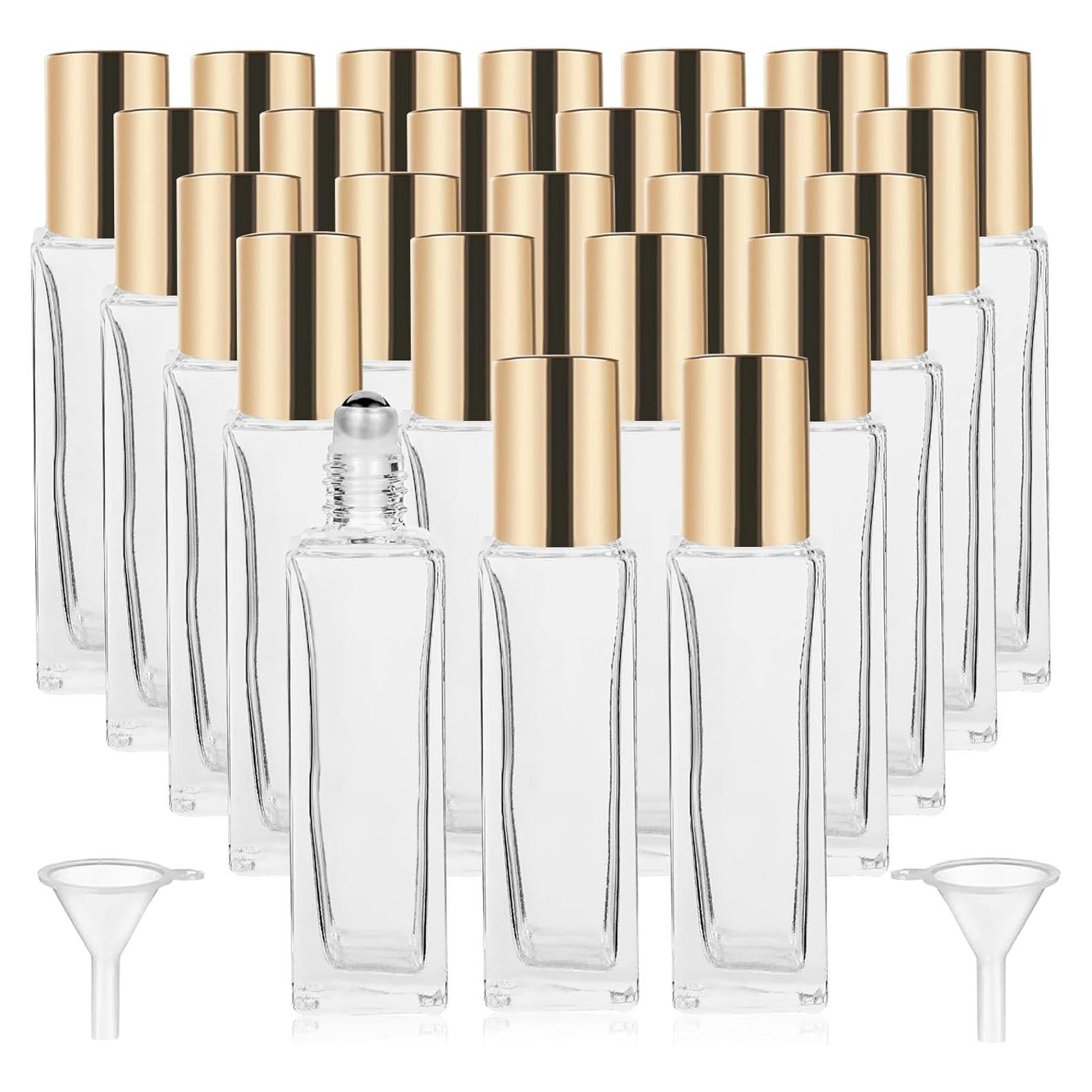 25 Botellas de Vidrio 10 ml para Aceites Esenciales Hzmssore