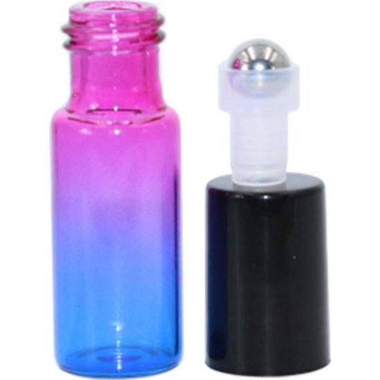 Paquete de 35 botellas de vidrio 5ml rosa-azul para aceites
